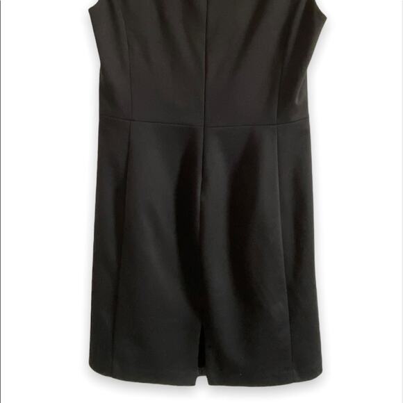 Saks Fifth Avenue Black bodycon cap sleeve dress gray & black size 8 - Picture 4 of 12